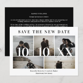 Covid19 Black Trendy New Date 5 Fotos Casamento