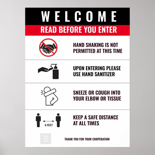 COVID ENTRANCE Poster (Frente)