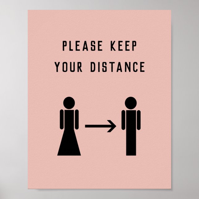 Covid Social Distancing Salon Business - Poster co (Frente)