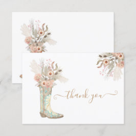 Cowboy Boots Floral Western Obrigado Nota
