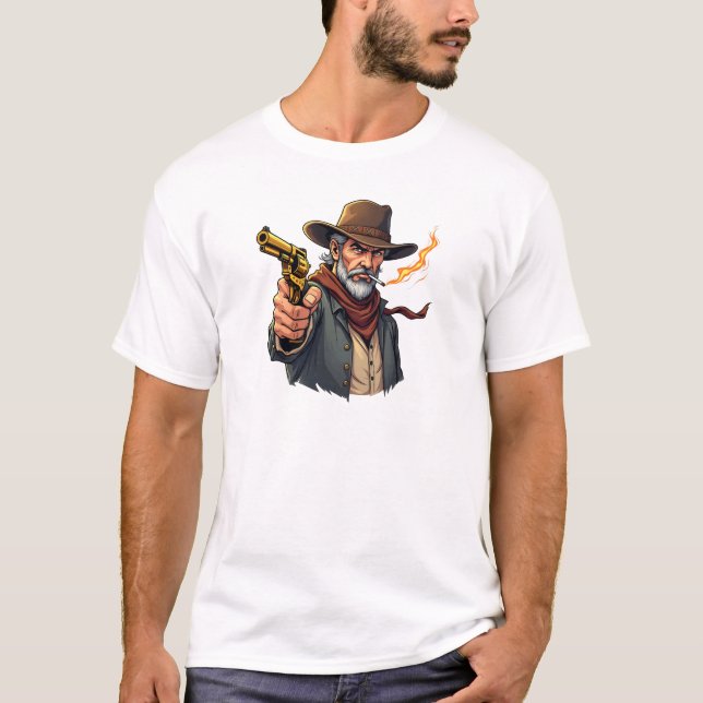 Cowboy com uma camisa de arma (Frente)