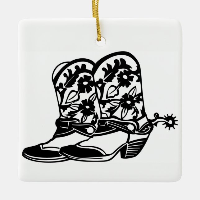 **COWBOY OU GIRL BOOTS** ENFEITES DE NATAL (Frente)