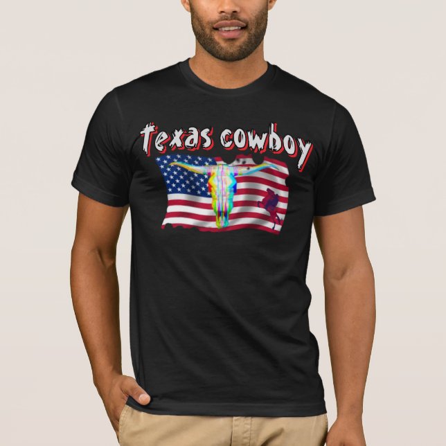 Cowboy Texas de camiseta (Frente)