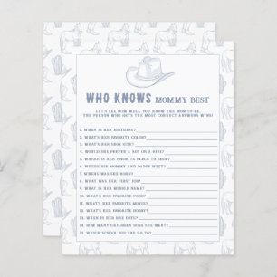 cowboy western - Quem conhece melhor a mamãe