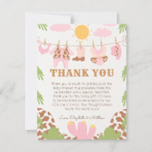 Cowgirl Baby Clothesline Western Cartões de agrade