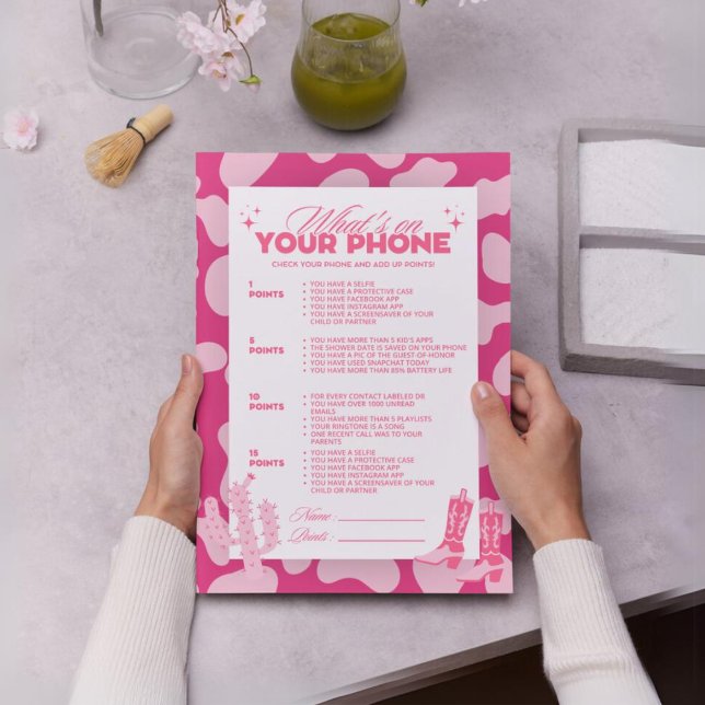 Cowgirl Rosa Disco O que há no seu jogo telefônico (Criador carregado)