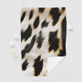 Cowhide Dourada Branca Preta