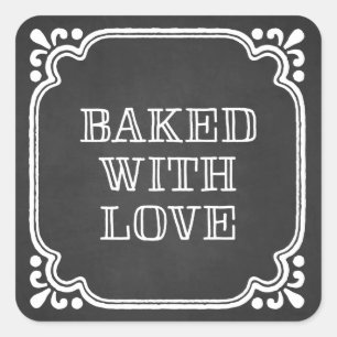 Cozido com etiquetas do produtos de forno do