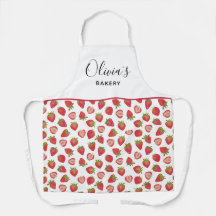 Cozinha de Padrão de Morango Personalizada - Abr