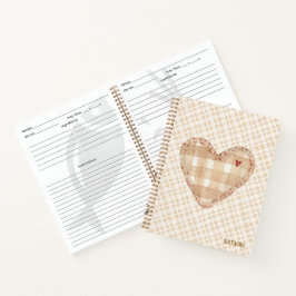 Cozinha de tartã rústica monográfica castanha