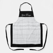 Cozinha Monocromática Personalizada Apron | Preto 