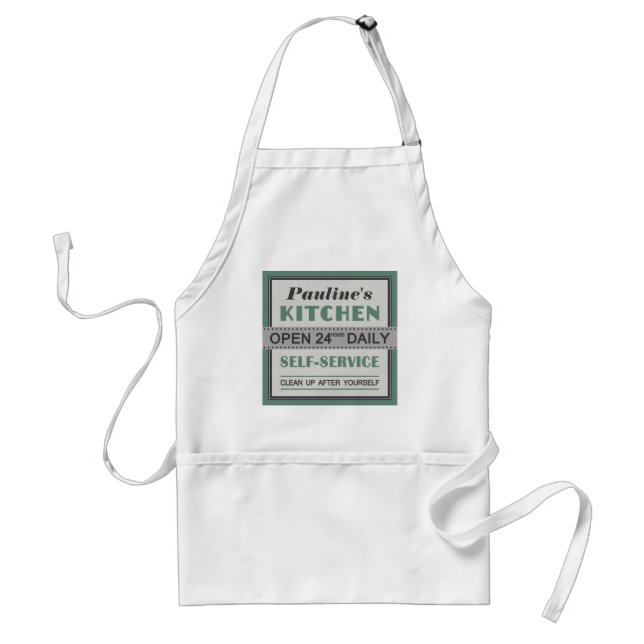 Cozinha - nome personalizado - avental (Frente)