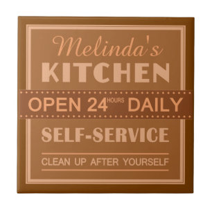 Cozinha - nome personalizado - azulejos cerâmicos