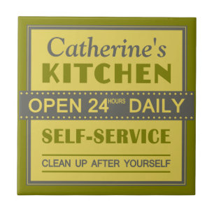 Cozinha - nome personalizado - azulejos cerâmicos