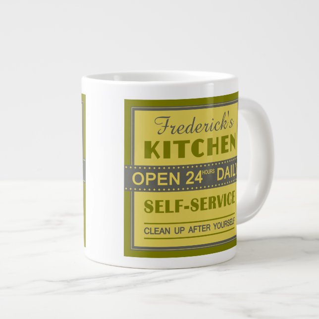 Cozinha - nome personalizado - canecas (Frente Esquerda)
