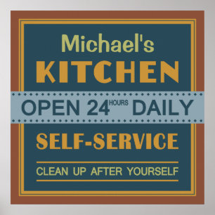 Cozinha - nome personalizado - poster