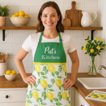 Cozinha Personalizada com Limão e Folhas Verdes