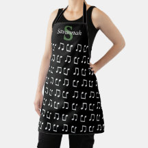 Cozinha Preto Branco Nota Musical Monogramada Músi