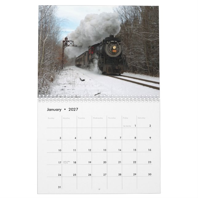 Cozinhar através do calendário do ano (Jan 2027)