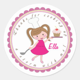 Cozinhar Baking Party Favor Etiquetas de adesivos