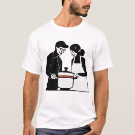 Cozinhar casal T-Shirt