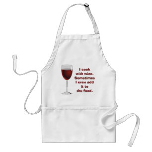 Cozinhar com vinho - avental