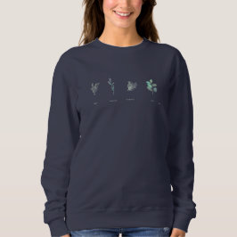 Cozy Autumn Plant Garden Knit Top