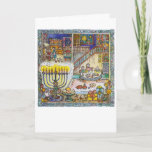 Cozy Chanukah - Cartão Saudável<br><div class="desc">Envie a essa pessoa especial um caloroso Chanukah de valor latka com este charmoso cartão da renomada artista Maria Leonard.</div>