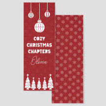 Cozy Christmas Chapters Personalized Red Christmas
