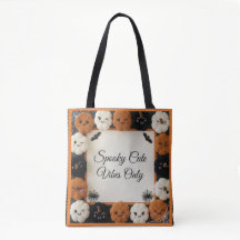 Cozy Crochet Pumpkin Patch Halloween Tote Bag