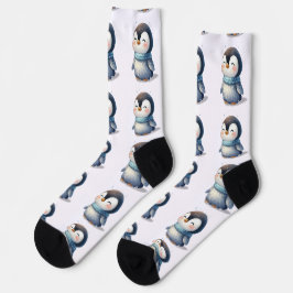 Cozy Penguin - Meias da tripulação