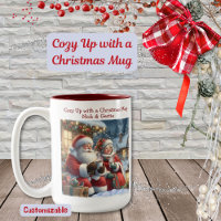 Cozy Up com uma caneca de Natal