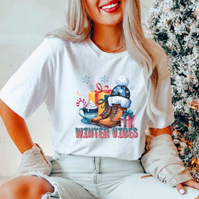 Cozy Winter Vibes T-Shirt (Criador carregado)