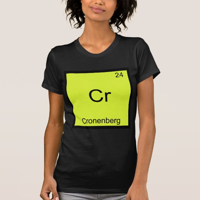 Cr - Cronenberg Camiseta de Símbolo de Elemento Qu (Frente)