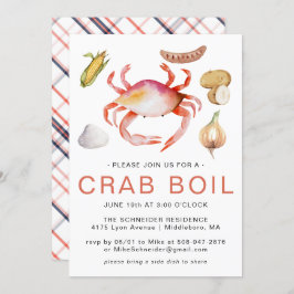 Crab Boil | Convite de festas de Cookout de frutos