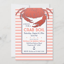 Crab Boil | Convite Personalizado Com Distribuição