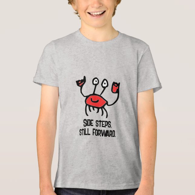 Crabby but Confident – Cartoon Crab T-Shirt (Frente)