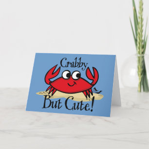 Crabby Mas Bonita Cartão De Saudação