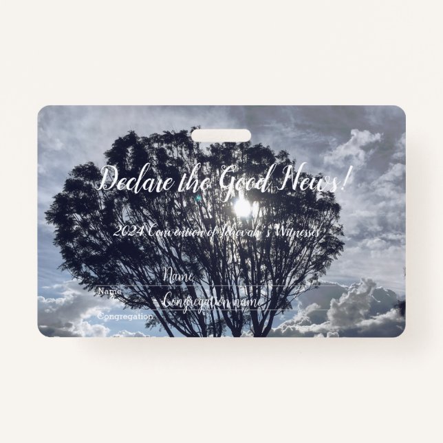 Crachá 2024 JW convention clouds (Frente)