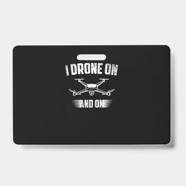 Crachá 20.Drones para um Piloto de Drone (Frente)