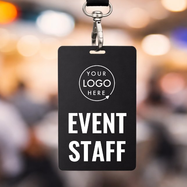 Crachá 3x5 Equipe do Evento | Cartão de Acesso com (Create a bold 3x5 event staff badge that keeps your team visible and easy to identify)