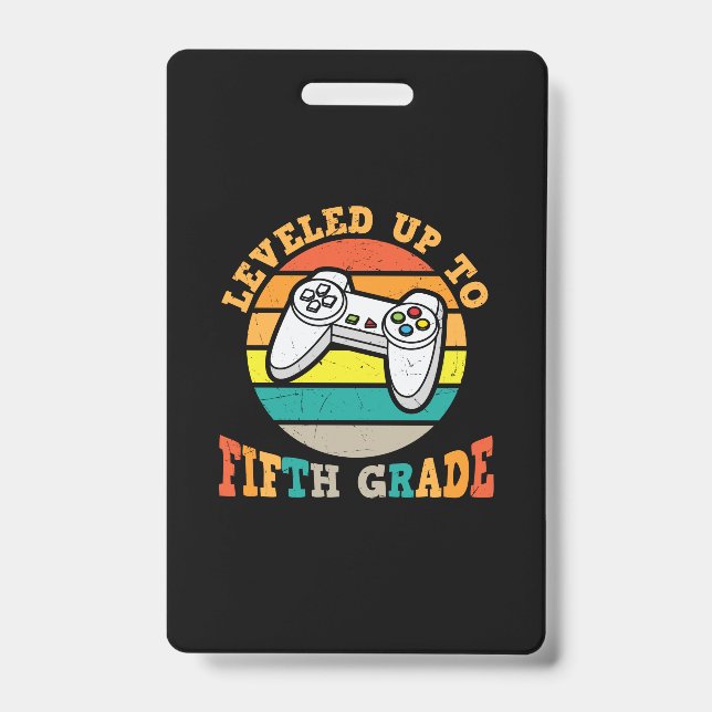 Crachá 5th Grade Teacher Level Up To Fifth Grade (Frente)