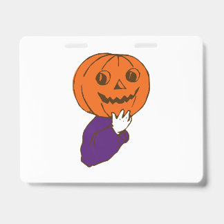 Crachá Abóbora de Halloween