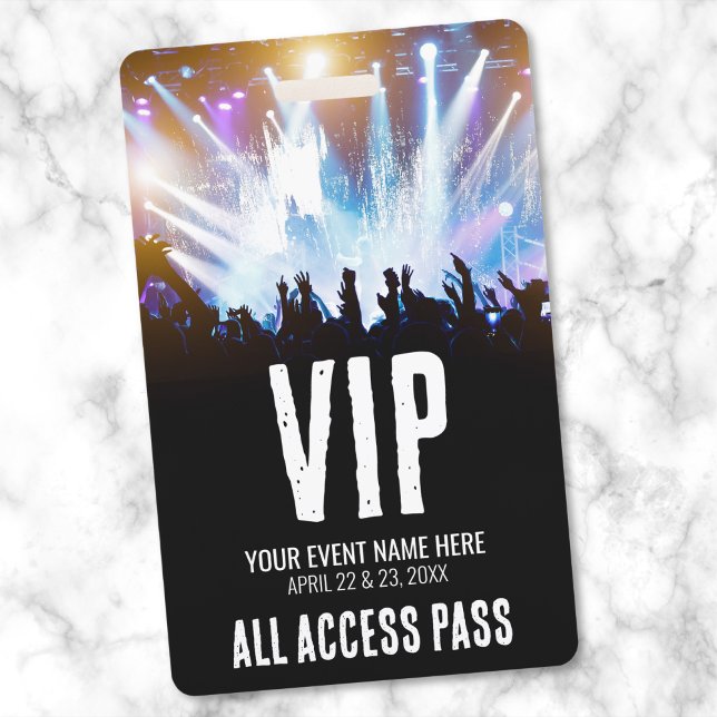 Crachá Acesso Total VIP (All Access VIP Badge)