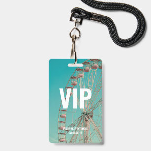 Crachá Acesso VIP a Evento de Música Personalizado em Fes