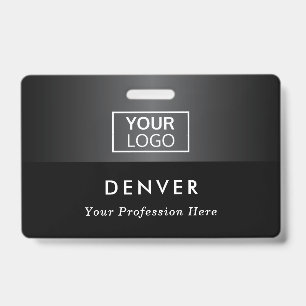 Crachá Adicionar nome de funcionário do logotipo título