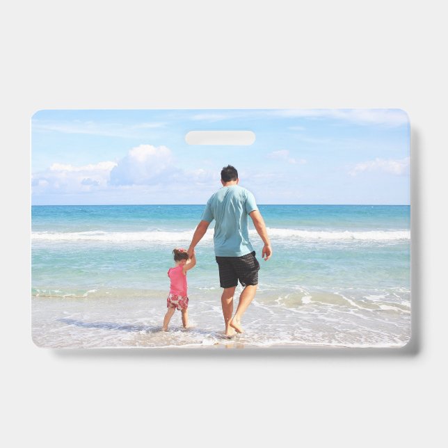 Crachá Adicionar sua própria foto e/ou texto (Frente)