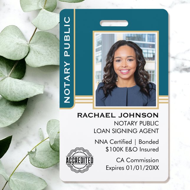Crachá Agente de Assinatura de Empréstimo Público Notário (Criador carregado)