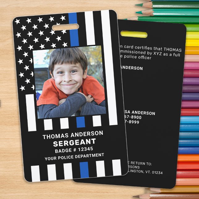 Crachá Agente de Fotografia Personalizado de Identificaçã (Criador carregado)