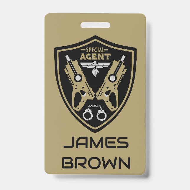 Crachá Agente Especial Kid (Frente)